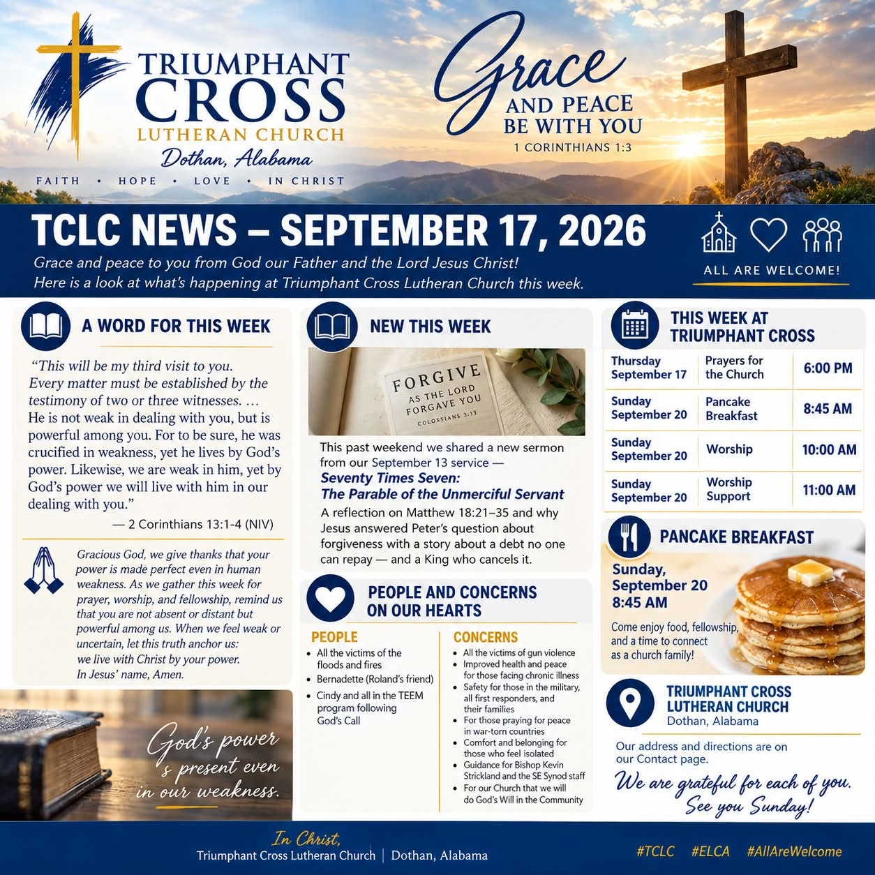 TCLC News - September 17, 2026
