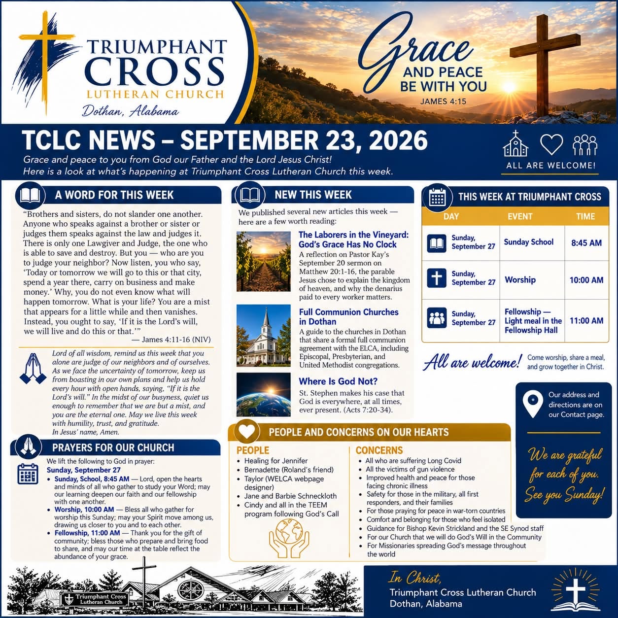 TCLC News - September 23, 2026